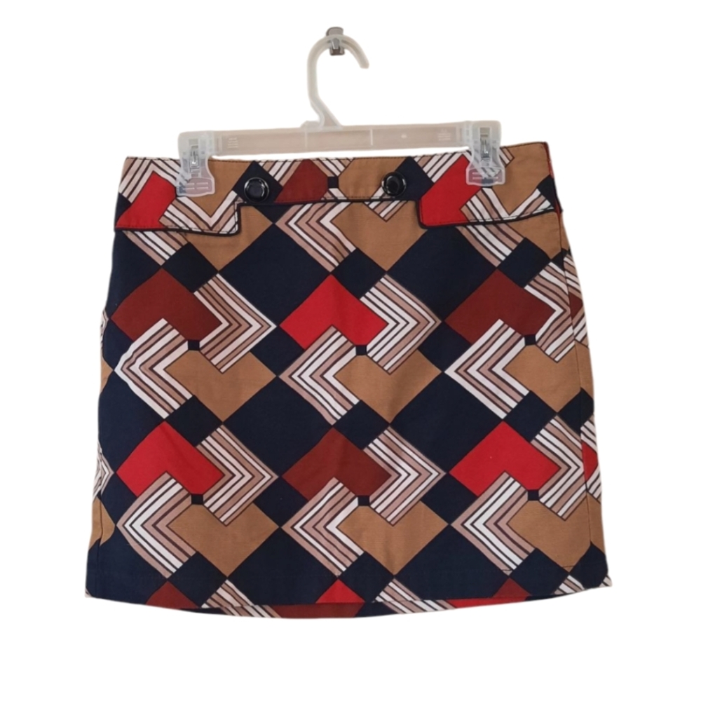 Ann Taylor Loft Art Deco Skirt Modern